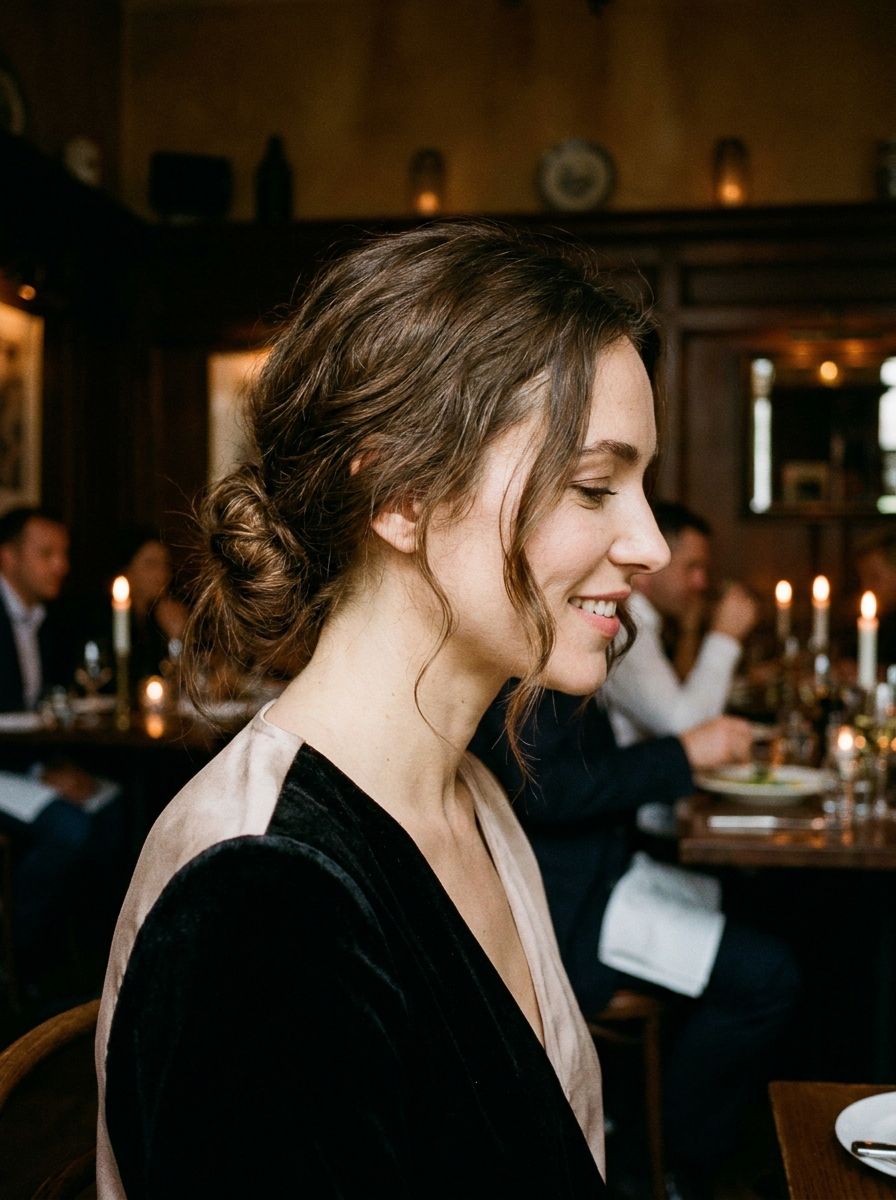 Lockerer Low Bun - Frisuren zum Geburtstag